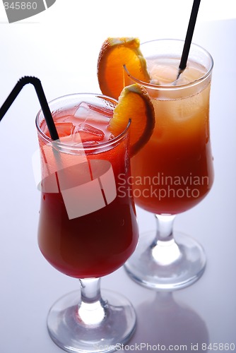 Image of colorful cocktails 