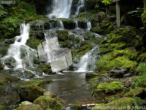 Image of Refreshing waterfalls.