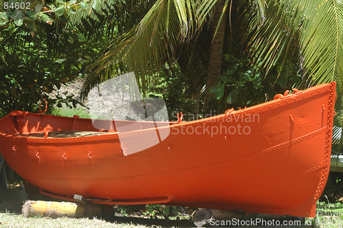 Image of orange boat 421