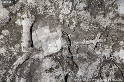 Image of Jesus on  old gravestone