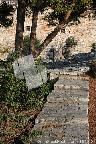 Image of Rocky Road to Ancient Fortress Wall