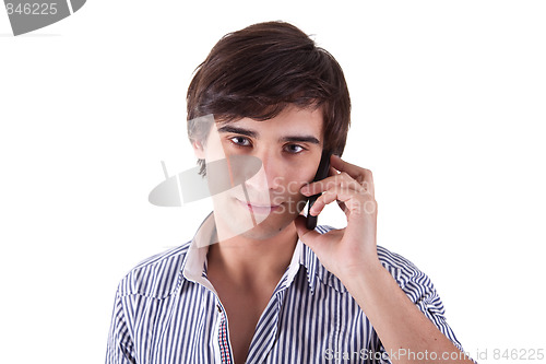 Image of man on the phone