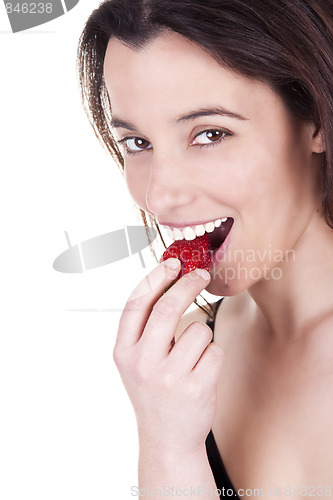 Image of women eating strawberries