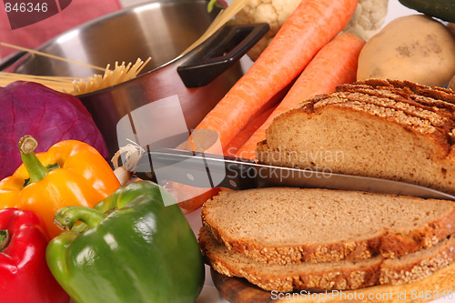 Image of vegetables and bread