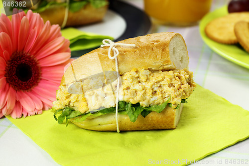 Image of Curried Egg And Lettuce Roll