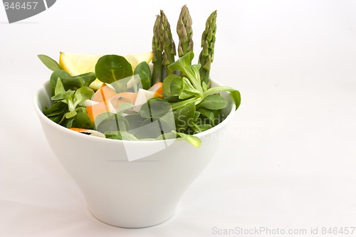 Image of salad with surimi