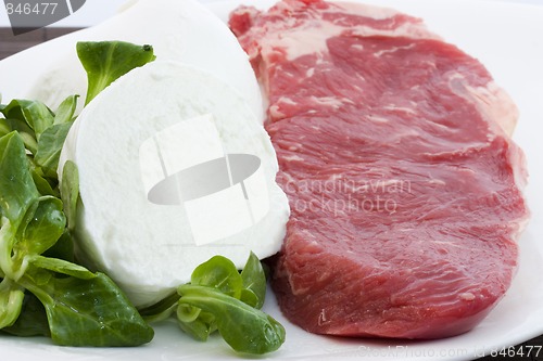 Image of beef and mozzarella