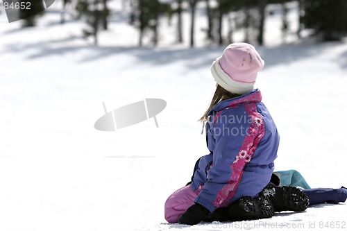 Image of girl in snow