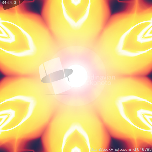 Image of Fiery Abstract Vortex