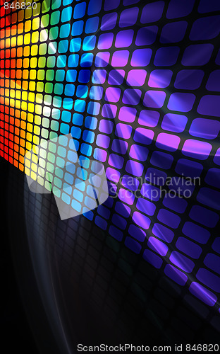 Image of Abstract Rainbow Wall
