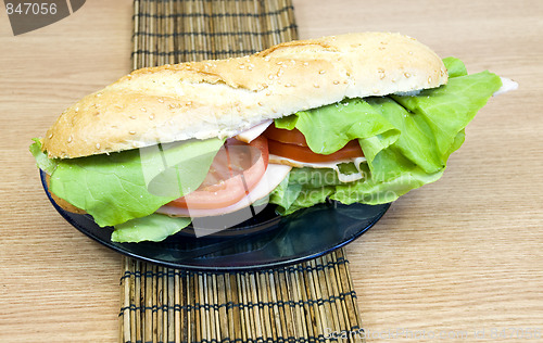 Image of turkey baguette