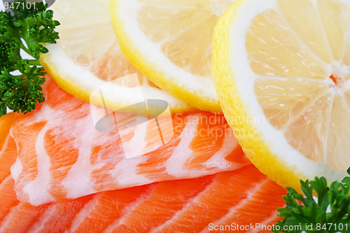 Image of Salmon With Lemon Slices