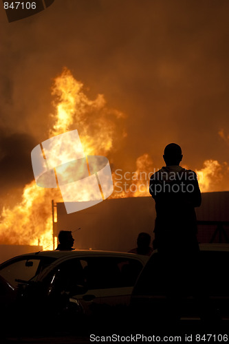 Image of Looking at the fire