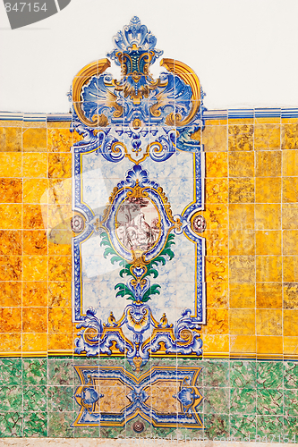 Image of Vintage tiles from Lisbon, Portugal.