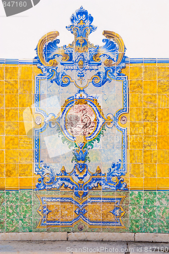 Image of Vintage tiles from Lisbon, Portugal.