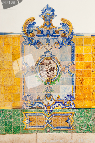 Image of Vintage tiles from Lisbon, Portugal.