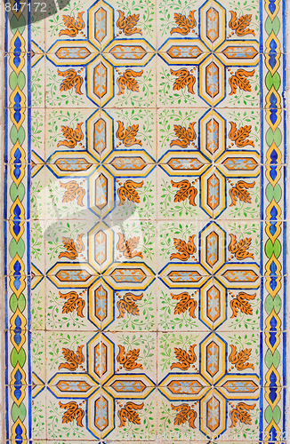 Image of Vintage tiles from Lisbon, Portugal.