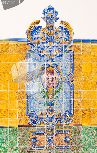 Image of Vintage tiles from Lisbon, Portugal.