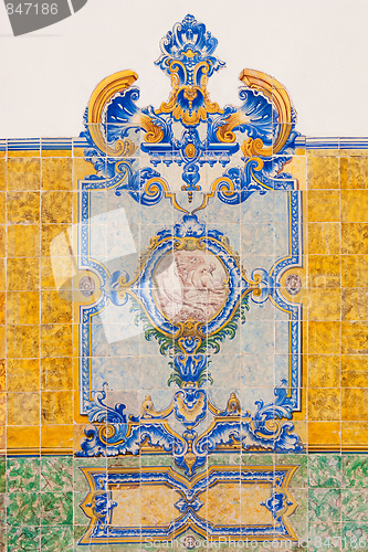 Image of Vintage tiles from Lisbon, Portugal.