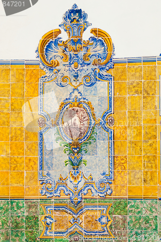 Image of Vintage tiles from Lisbon, Portugal.