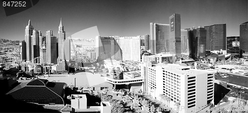 Image of Las Vegas strip infrared