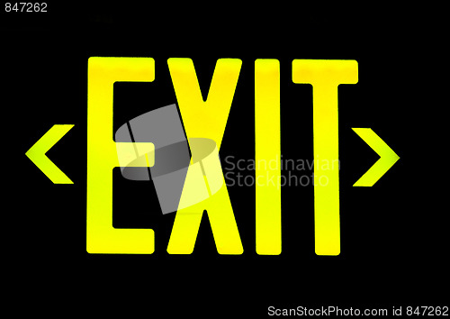 Image of Exit neon sign