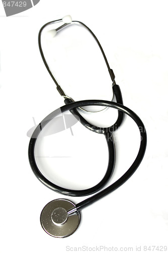 Image of Black stethoscope