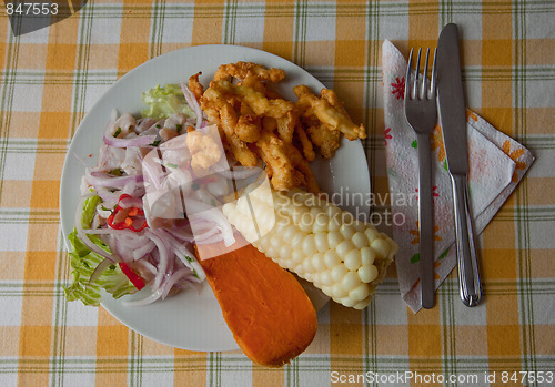 Image of National Dish in Peru (Ceviche)