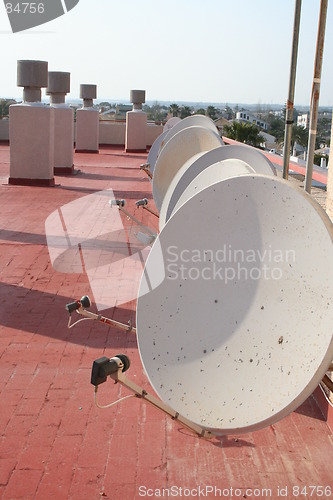 Image of Satellite dishes