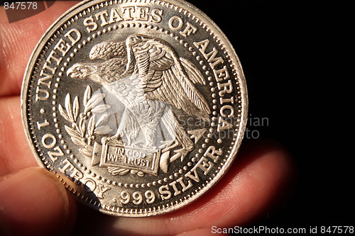 Image of American silver bullion coin.