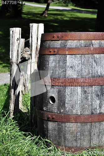 Image of Old rusty barrel