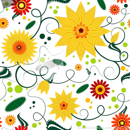 Image of Seamless floral pattern