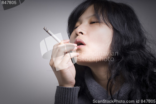 Image of Fashion  smoking women