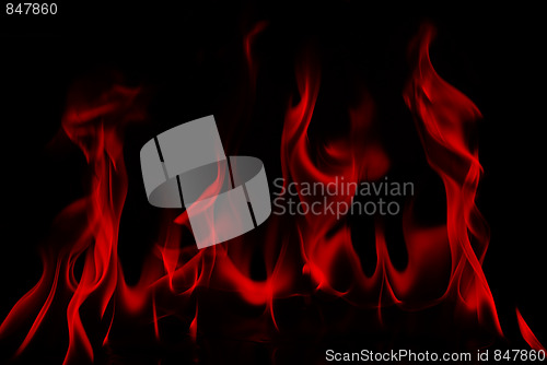 Image of red  fire flame