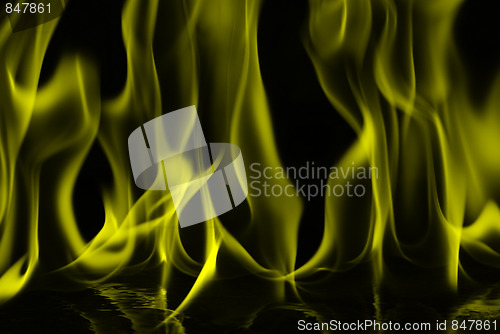 Image of yellow fire flame