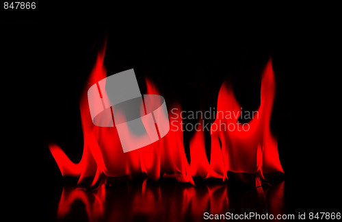 Image of red  fire flame