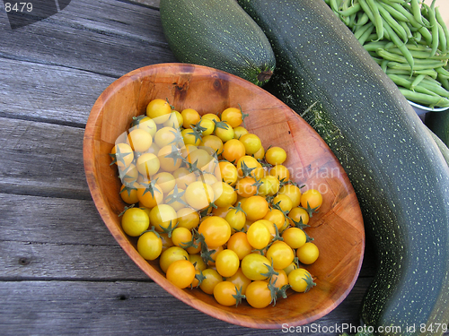 Image of Fresh produce from the garden.