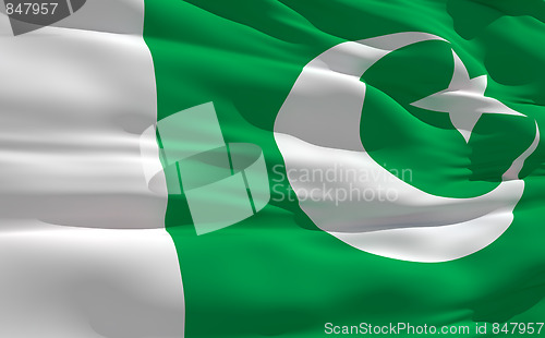 Image of Waving flag of Pakistan