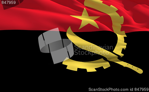 Image of Waving flag of Angola