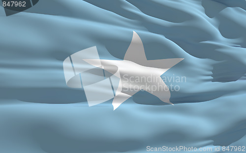 Image of Waving flag of Somalia