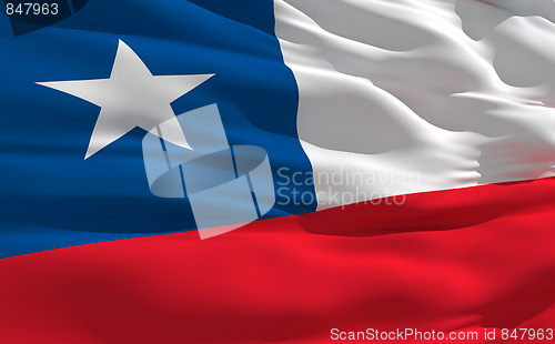 Image of Waving flag of Chile