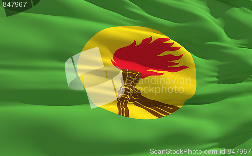 Image of Waving flag of Zaire