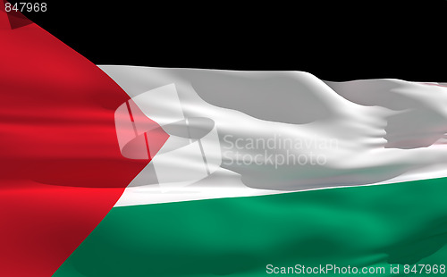 Image of Waving flag of Palestine