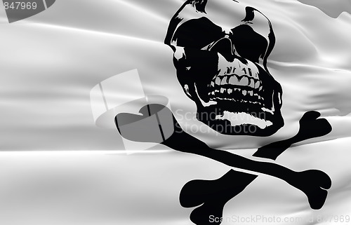 Image of Waving pirate flag
