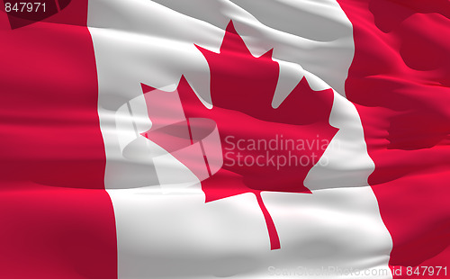 Image of Waving flag of Canada