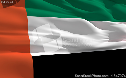 Image of Waving flag of United Arab Emirates