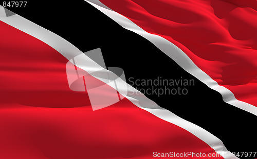 Image of Waving flag of Trinidad and Tobago