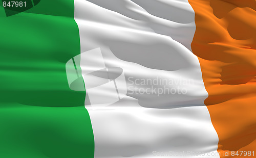 Image of Waving flag of Irlande