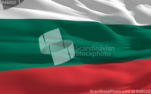 Image of Waving flag of Bulgaria