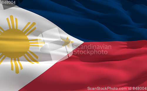 Image of Waving flag of Philippines